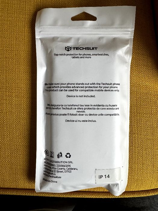 Husa iPhone 14 Eco Leather View flip tip carte, verde [NOU-NOUȚĂ]