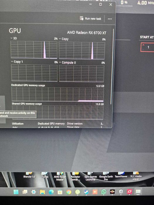 PC RYZEN 5 5500 Rx 6700 xt strix