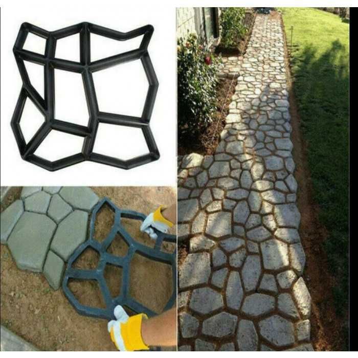 Oтливка на градински павета, пътека, настилка, декорация 40x40x4,5 см