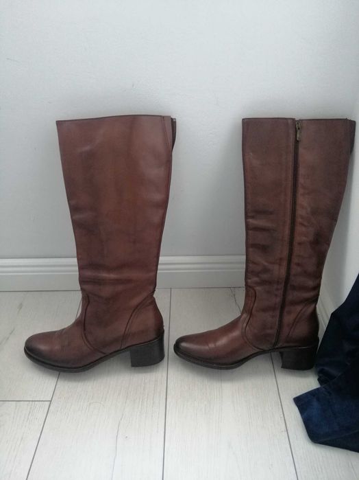 Cizme piele naturala, nr 37, made in Italy, interior și exterior