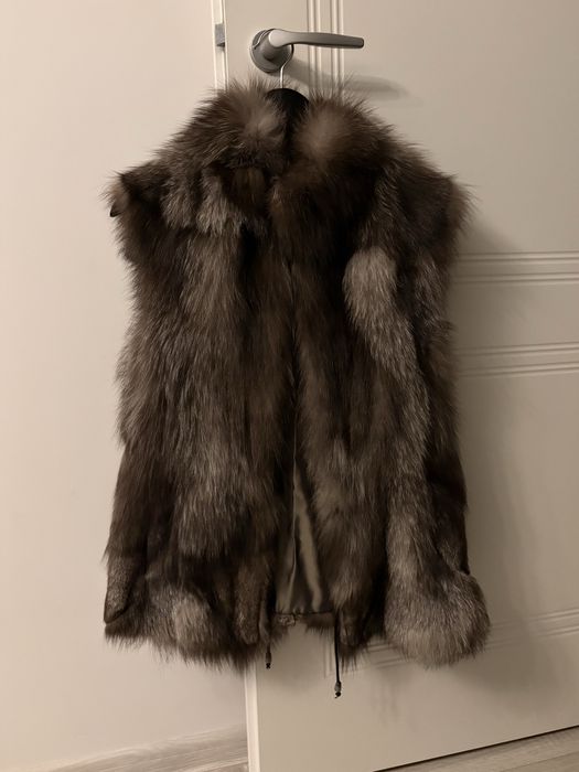 Vesta blana de vulpe