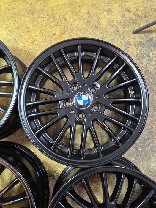 4 Jante Aliaj 5x120 17'' 7J ET 39 - OEM BMW Seria 1 Seria 3 E90 F30 F31 Seria 4 Seria 5 X1 X3 - Negru Lucios CA NOI !