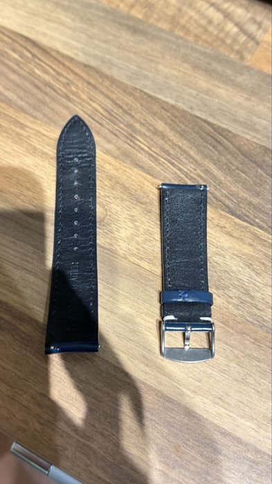 Vand curea ceas piele vitel lacuita 22mm