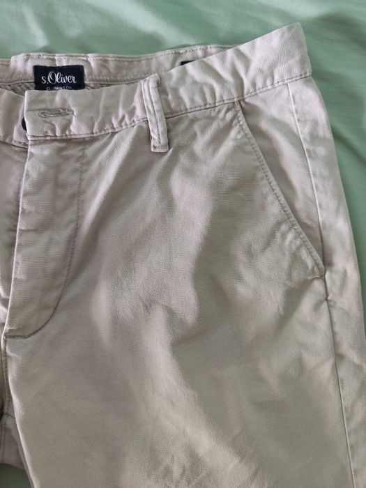 Pantaloni scurti Chino s'Oliver, bej, w32