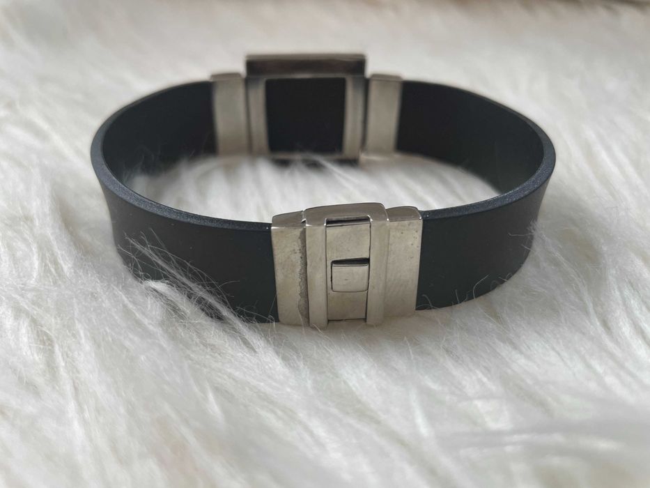 Bratara Argint + Silicon  Bvlgari (Bulgari) 21 cm