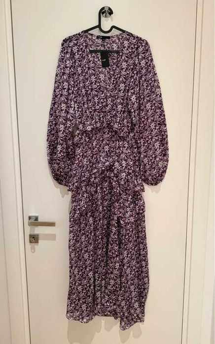 Rochie Maje lungă, fluidă cu mânecă lungă