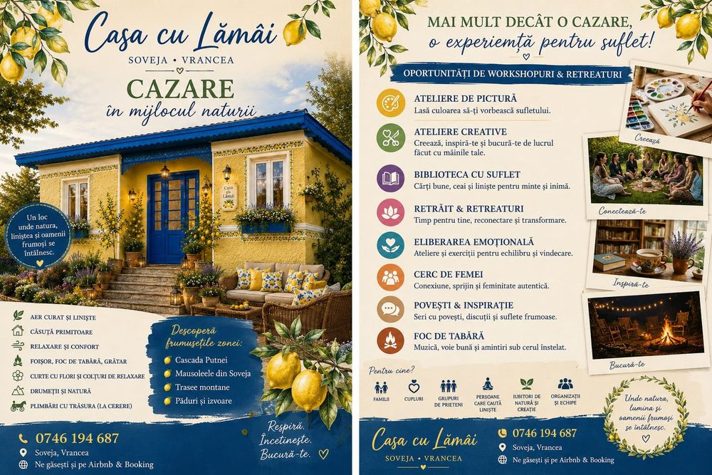 Închiriez camere la munte casa vacanta în stațiunea Soveja