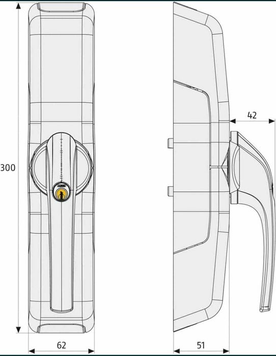 Incuietoare Smart ABUS FCA 3000s cu alarma, programabila