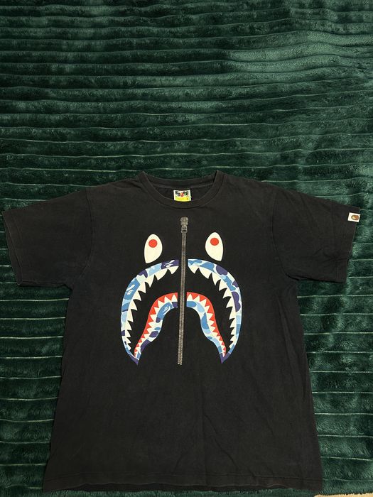 Tricou Bape Shark ABC Blue Camo - size M