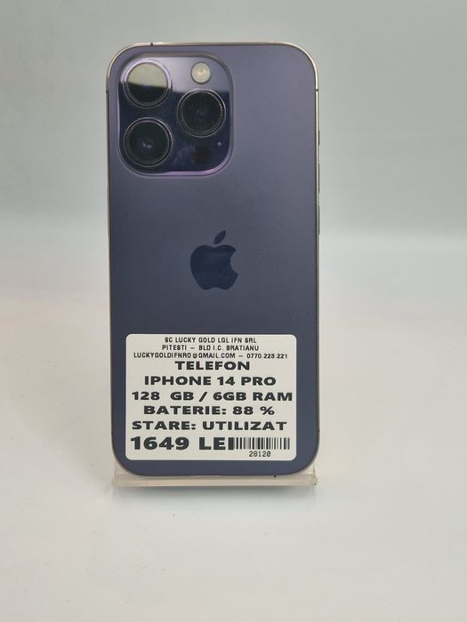 Iphone 14 Pro 128 GB Bat 88 cod 28120