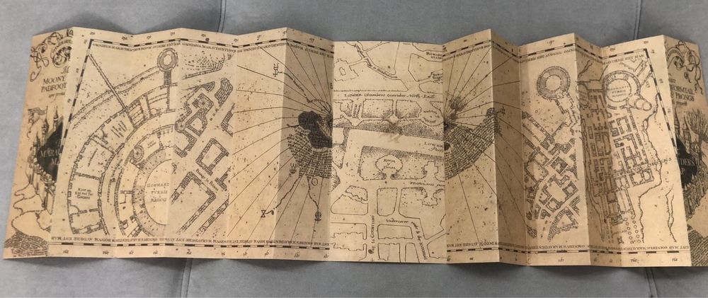 Карта мародёров –  из мира Гарри Поттера.