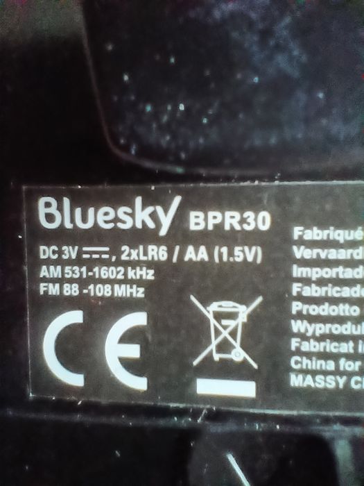 Radio portabil Am-FM cu baterii