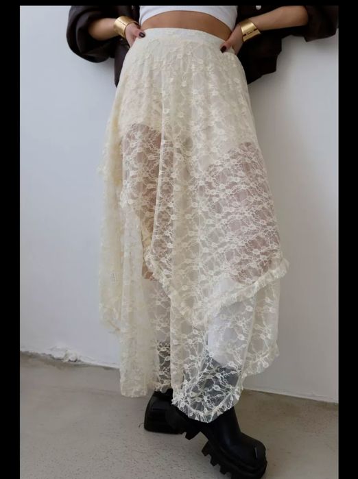 Кружевная юбка макси