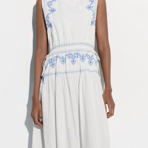 Rochie cu broderie Zara limited edition
