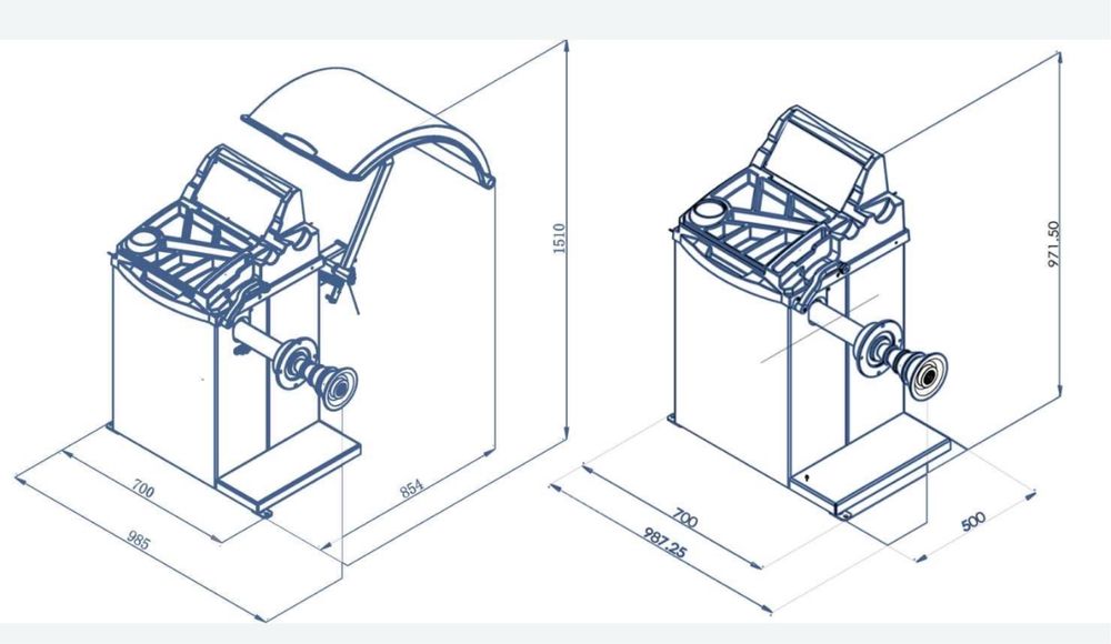 Баланс машина за гуми автоматична с лазер