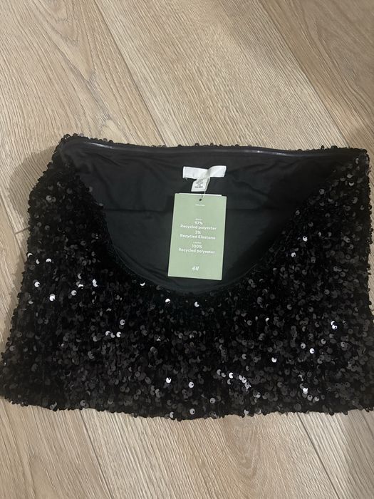 Дамски топ/бюстие с пайети H&M