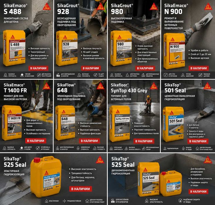 SikaEmaco T 1400 FR — Pollar, yo'llar va avtoturargohlarni  ta'mirlash