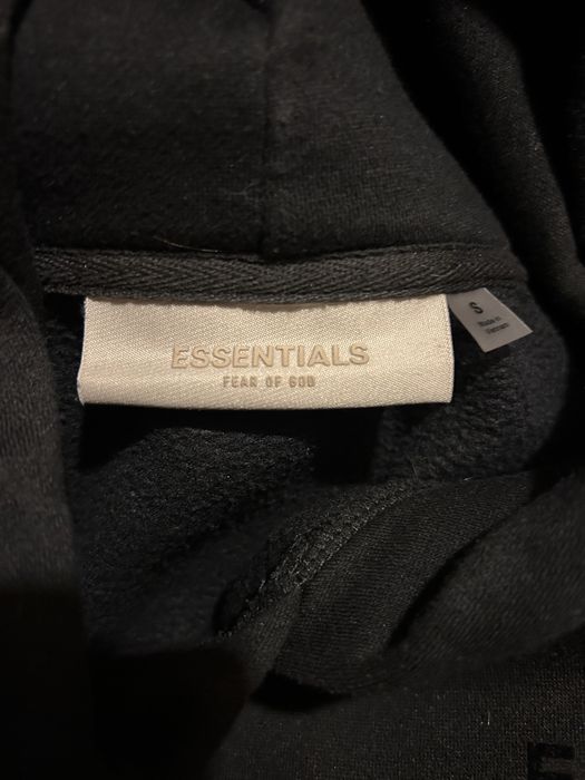 Essentials hoodie Черно