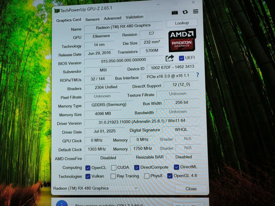 Placa video MSI Radeon RX 480 GAMING X 4GB GDDR5 256 bit