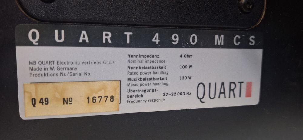 Boxe MB Quart 490 MCS