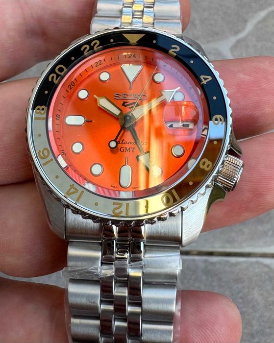 Seiko 5 Sports 42 mm SKX007 Mikan Orange SSK005 Automatic GMT