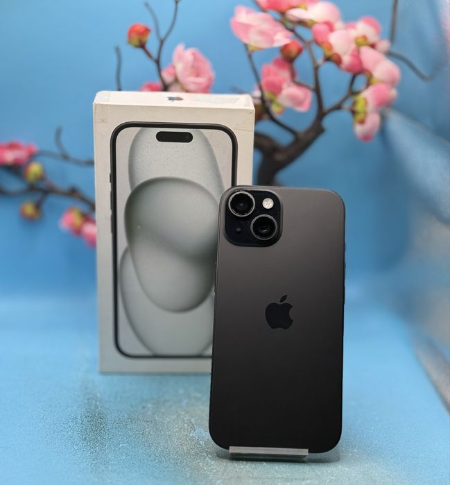 ГАРАНЦИОНЕН!!! Apple iPhone 15, 128GB, 5G, Black