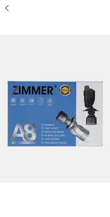 Zimmer A8 led 2024 oq sariq boʻlib yonadi