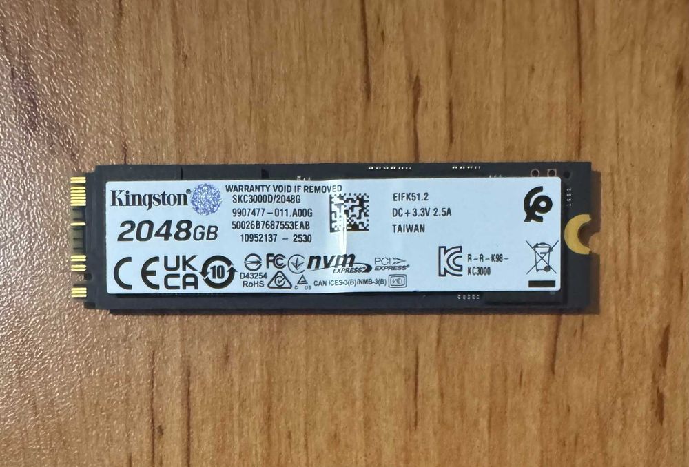 ПРОМО Цена! 2TB Nvme Kingston KC3000