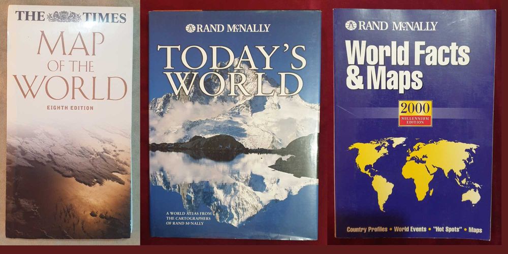 Атласи, справочници, енциклопедии - земя, страни, космос / 21 книги /