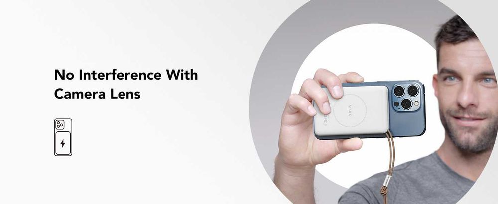 Безжично преносимо зарядно устройство VRURC за iPhone, 10000 mAh