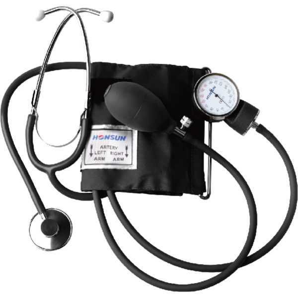 Honsun tensiometru aneroid cu stetoscop cu capsulă simplă, model HS-50A