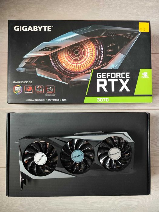 Placa video PC: RTX 3070 Gigabyte Gaming OC full box