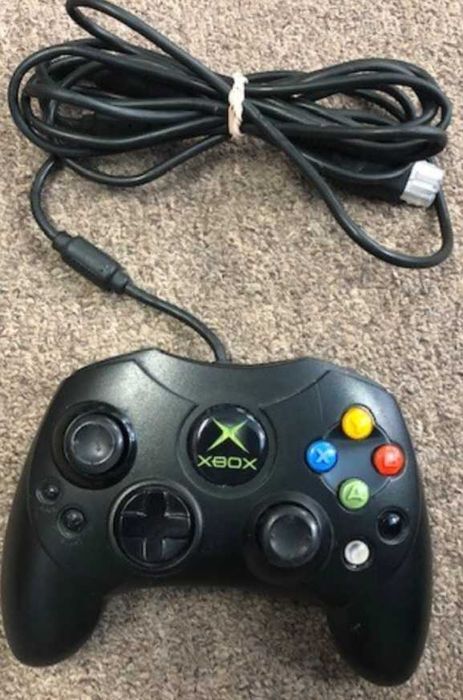 Controller S Gamepad Maneta pt consola Xbox X-box Clasic Classic original, cu cablu adaptor breakaway inclus, model rar, nu mai este altul pe Olx!