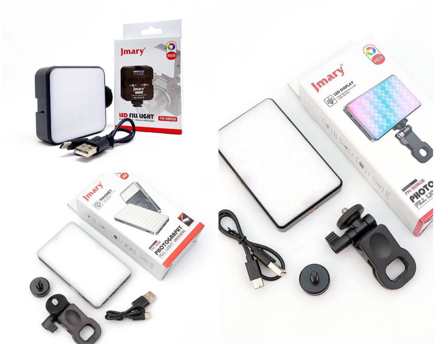 LED видеосвет Jmary FM-168RGB/ FM-69RGB/ FM 150 RGB лампа оригинал