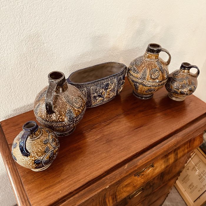Стар немски керамичен комплект – Westerwald Stoneware
