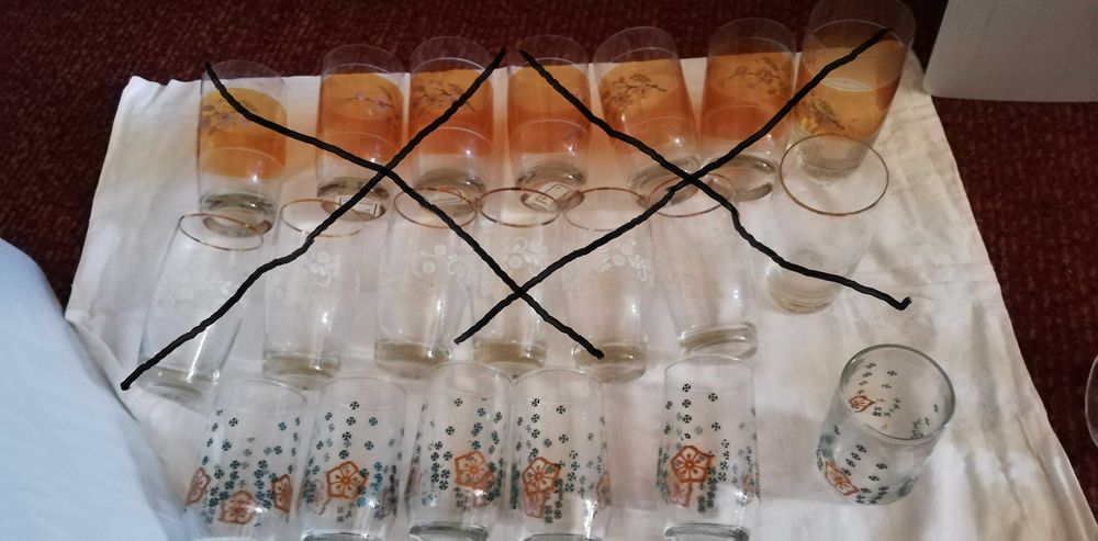 Нови Стъклени чаши -Разпродажба