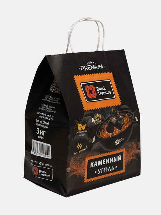 Каменный уголь PREMIUM 3кг.