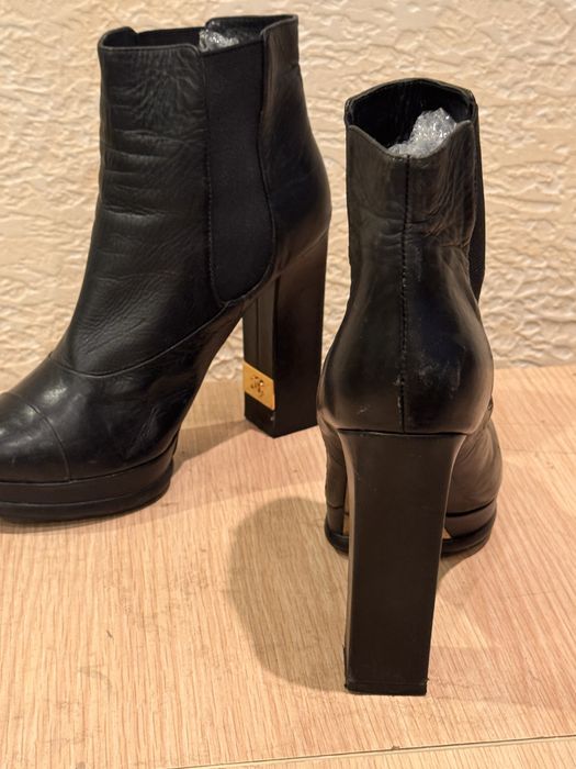 Ботильоны кожанные