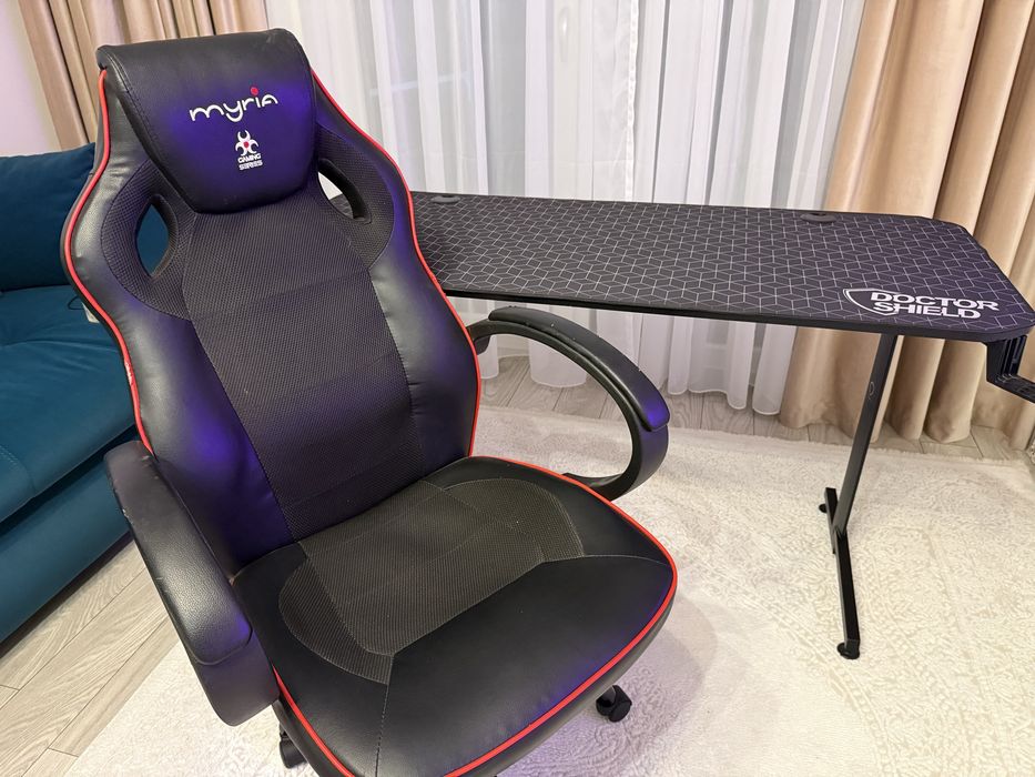 Birou Gaming Doctor Shield Evo XL (+ Scaun Myria CADOU)