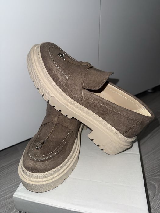 Mocasini / loafersi , maro-bej