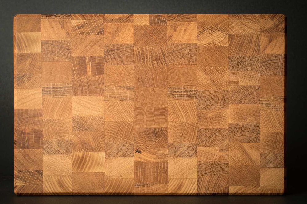 Tocator de lemn cu fibra intoarsa (end grain)