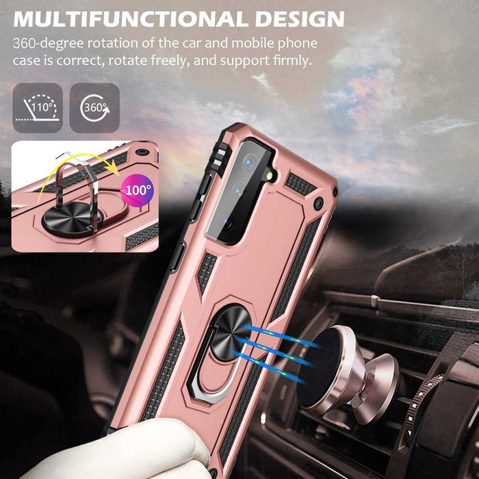 Husa hybrid ARMOR cu inel pt Samsung Galaxy S21 , S21 FE 5G, A24 5G