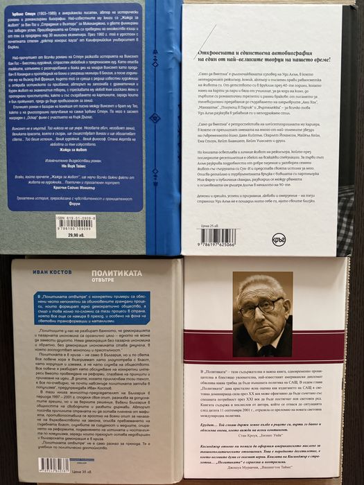 Нови книги- 1. Ван Гог; 2. Уди Алън; 3. Иван Костов; 4.Хенри Кисинджър