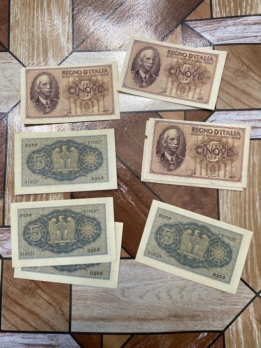 Vand bacnote vechi lite italiene din al doilea razboi mondial