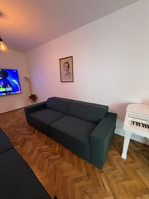 Canapele de  4 pers The Home. 2 bucati. Verde inchis