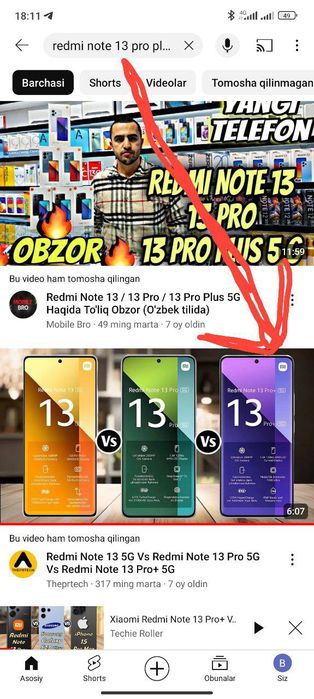 Redmi not 13 pro+5G sotiladi yangi 4500diyapman