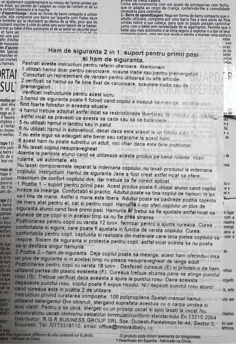 Ham siguranta, suport primii pasi Nou Nefolosit