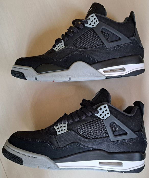AIR JORDAN 4 Black Canvas