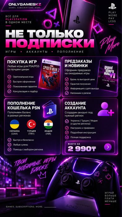 [+450] ИГР PS Plus Extra | Украина | Игры PS4 PS5
