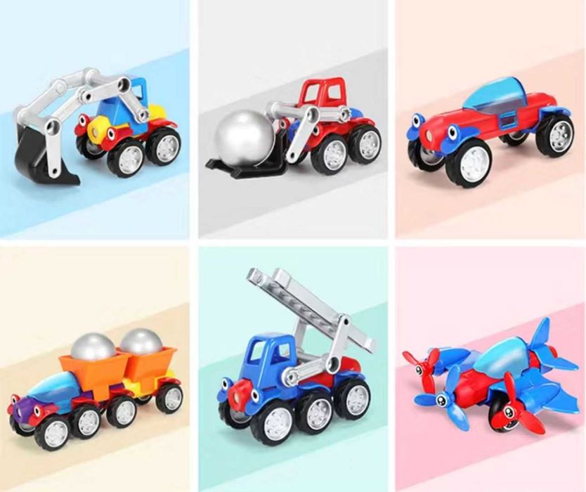 Конструктор машинки магнитные